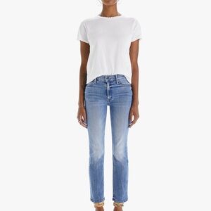 MOTHER Denim The Midrise Dazzler Ankle 26